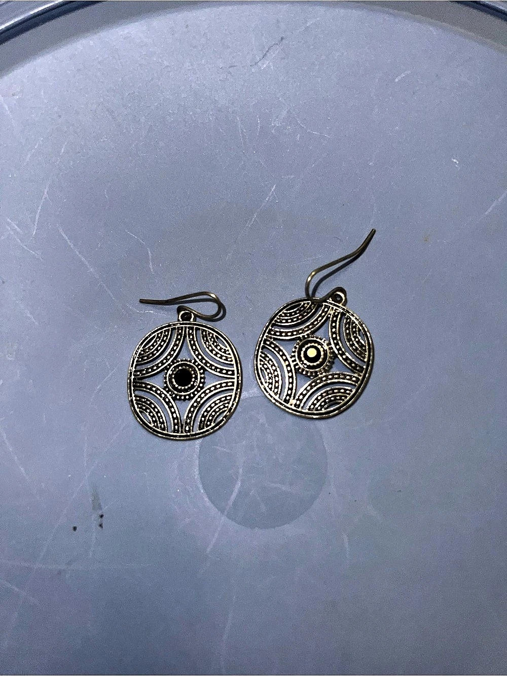 Geometric Silver Earrings
